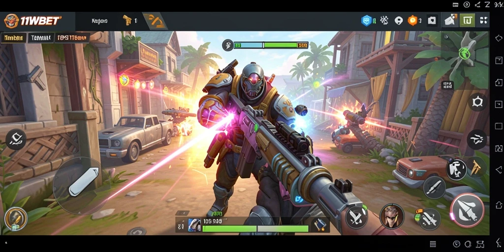 Tampilan gameplay seru dari 11WBET dalam pertempuran TPS.