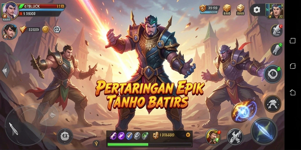 Gameplay seru dalam 678LUCK yang menunjukkan aksi pertarungan.