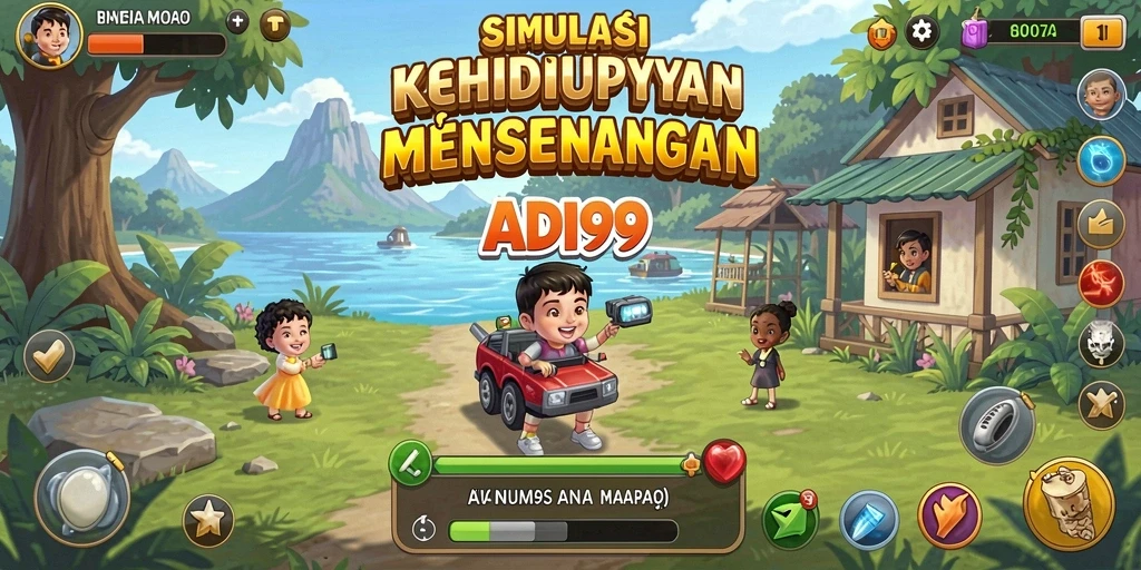 Tampilan gameplay interaktif di dunia virtual ADI99.