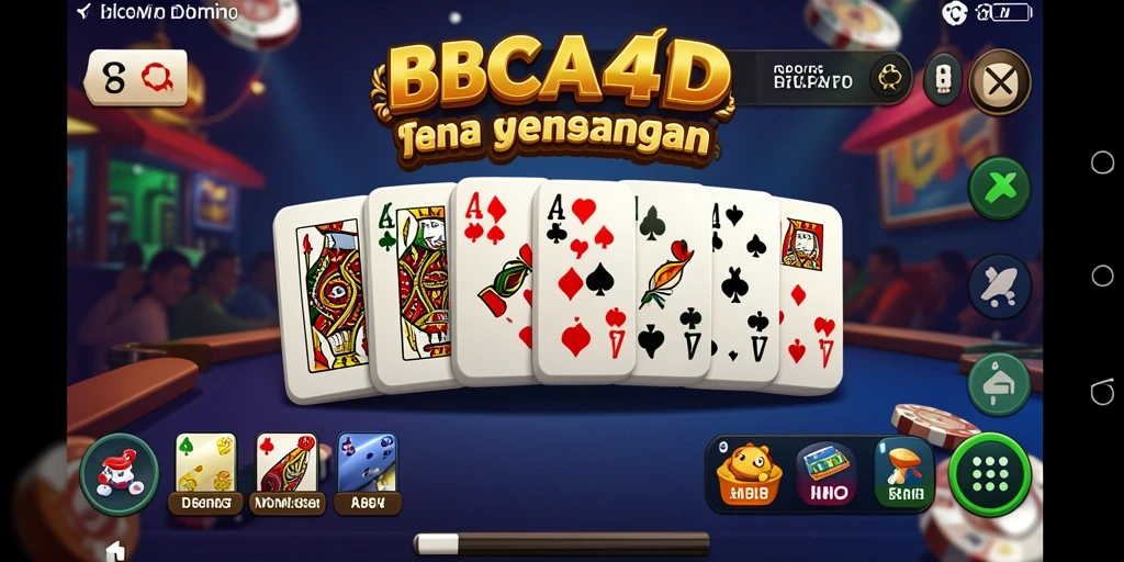 Tangkapan layar permainan Domino yang menampilkan antarmuka yang menarik.