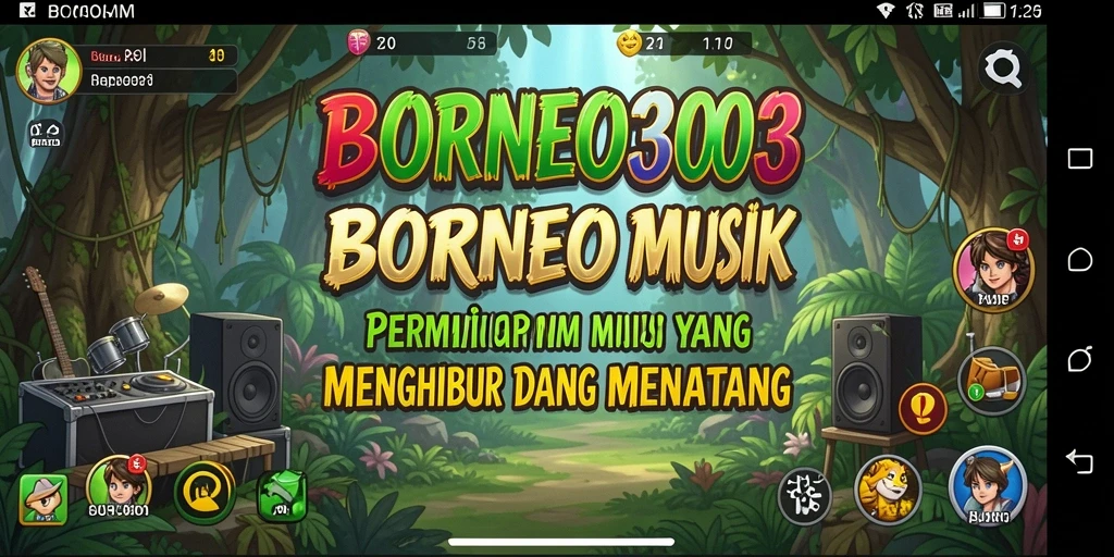 Tampilan menarik gameplay BORNEO303 dengan berbagai genre musik.