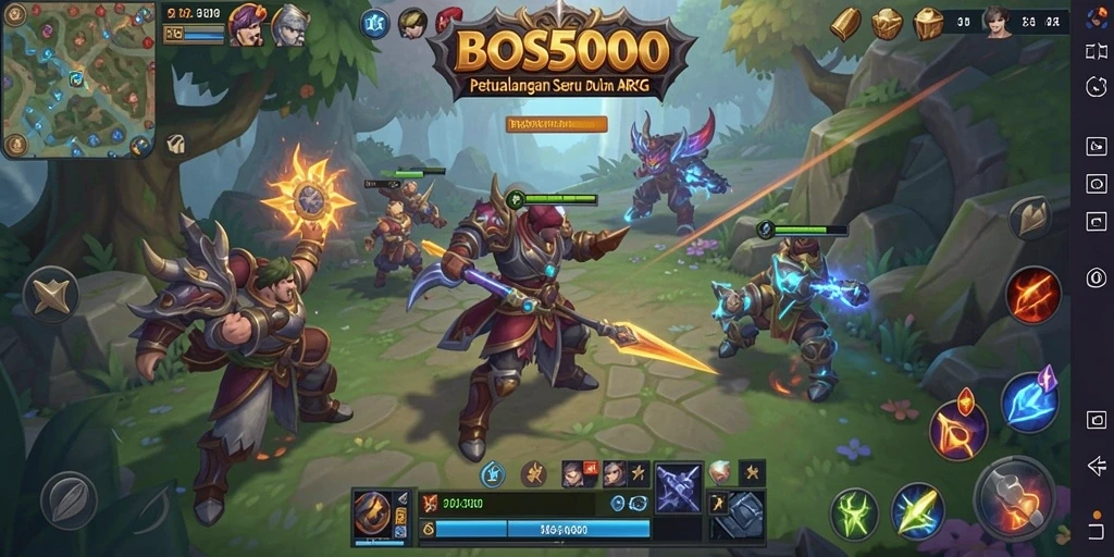 Tampilan gameplay seru dalam <strong>BOS5000</strong> dengan grafis memukau.