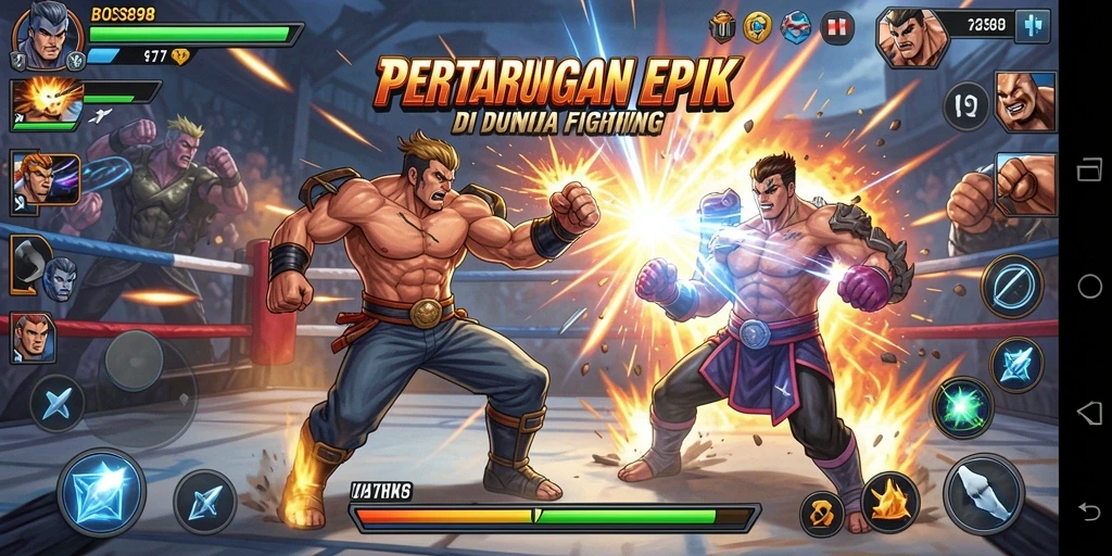 Tampilan aksion seru dalam pertarungan BOS898 yang mendebarkan.