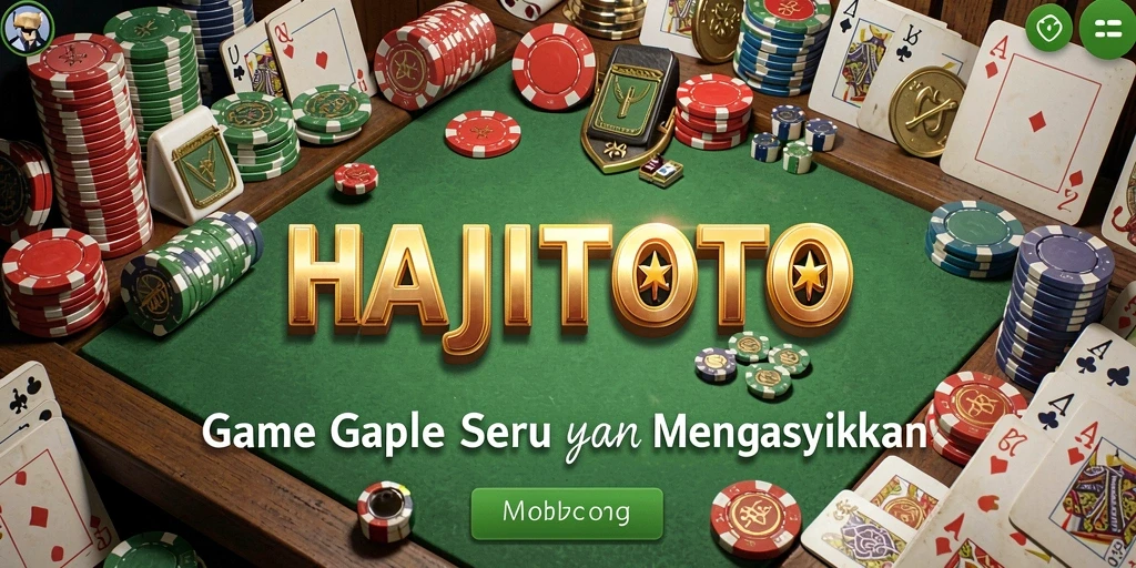 Tampilan permainan Gaple yang menarik dan interaktif di HAJITOTO.