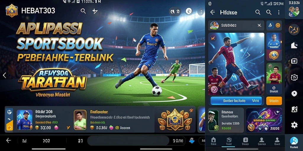 Tampilan gameplay dalam aplikasi Sportsbook HEBAT303 yang menarik dan interaktif.