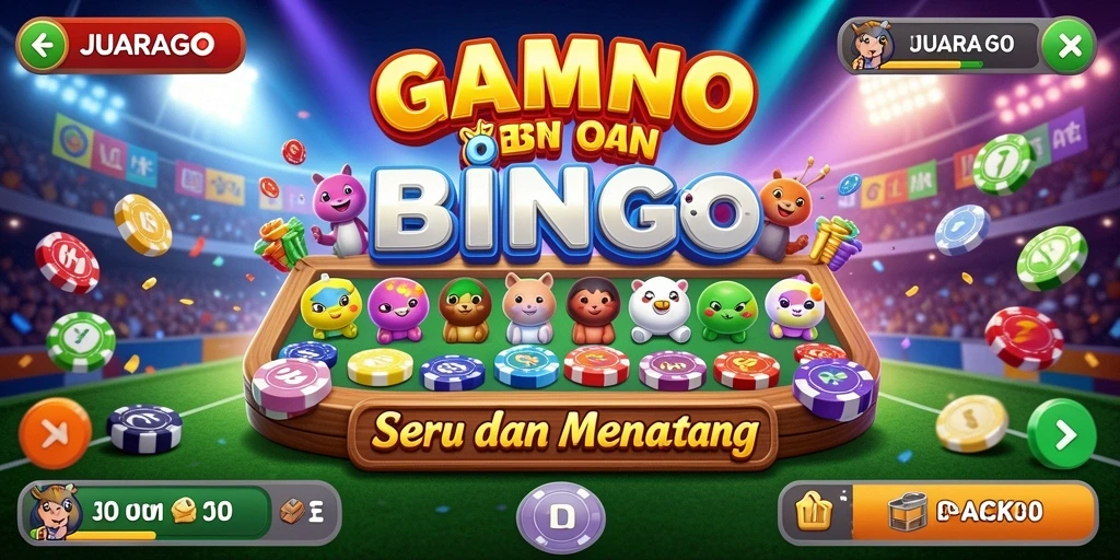 Screenshot gameplay JUARAGO menampilkan keseruan bermain Bingo.