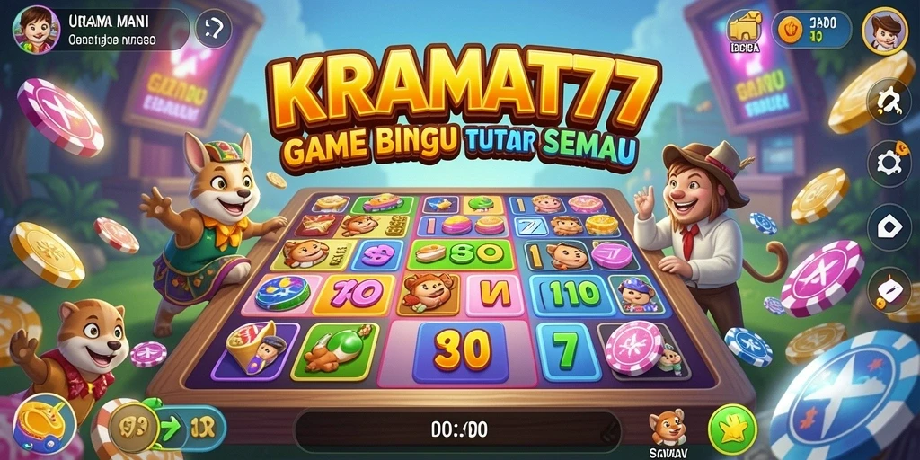 Tampilan gameplay seru dalam KRAMAT77 dengan Bingo yang mendebarkan.