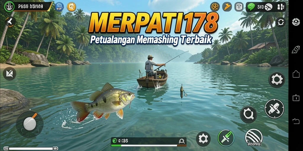 Screenshot dari gameplay memancing yang seru di MERPATI178.