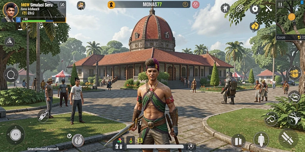 Gameplay MONAS77 dengan grafis yang menawan dan interaksi mendalam.