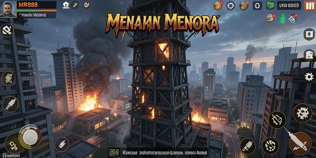 Gameplay mendebarkan di MR888 dengan strategi Tower Defense.
