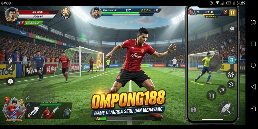 Tampilan menarik dari gameplay OMPONG188 dengan berbagai olahraga.