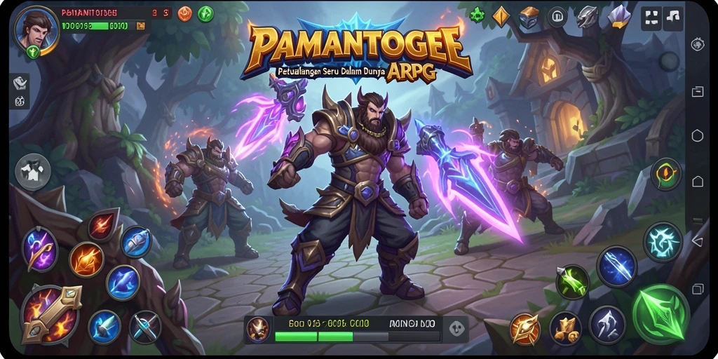 Tampilan menarik dari gameplay ARPG PAMANTOGEL yang mendebarkan.