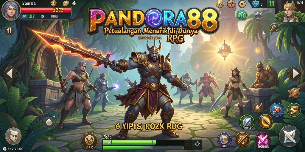 Tangkapan layar dari gameplay RPG yang epik dan menantang.
