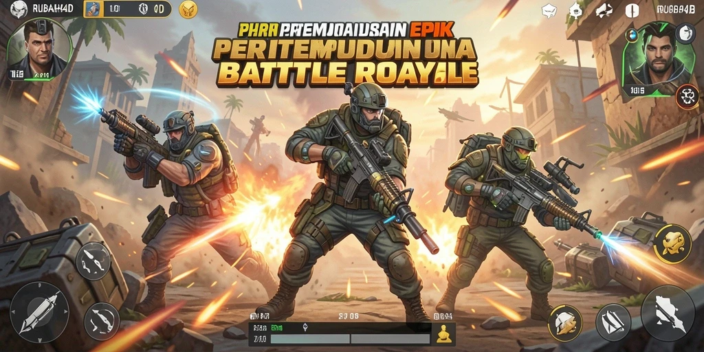 Tampilan gameplay menegangkan di RUBAH4D saat pertempuran dimulai.