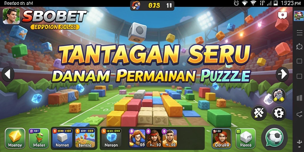 Tampilan gameplay menantang SBOBET dalam permainan Puzzle.