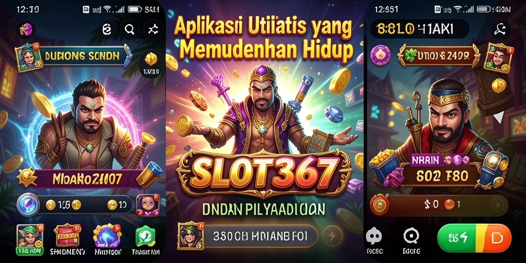 Tampilan utama SLOT367 yang menampilkan berbagai fitur utilitas.