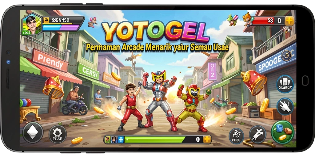 Tampilan gameplay menarik dari YOTOGEL dengan grafis yang cerah.
